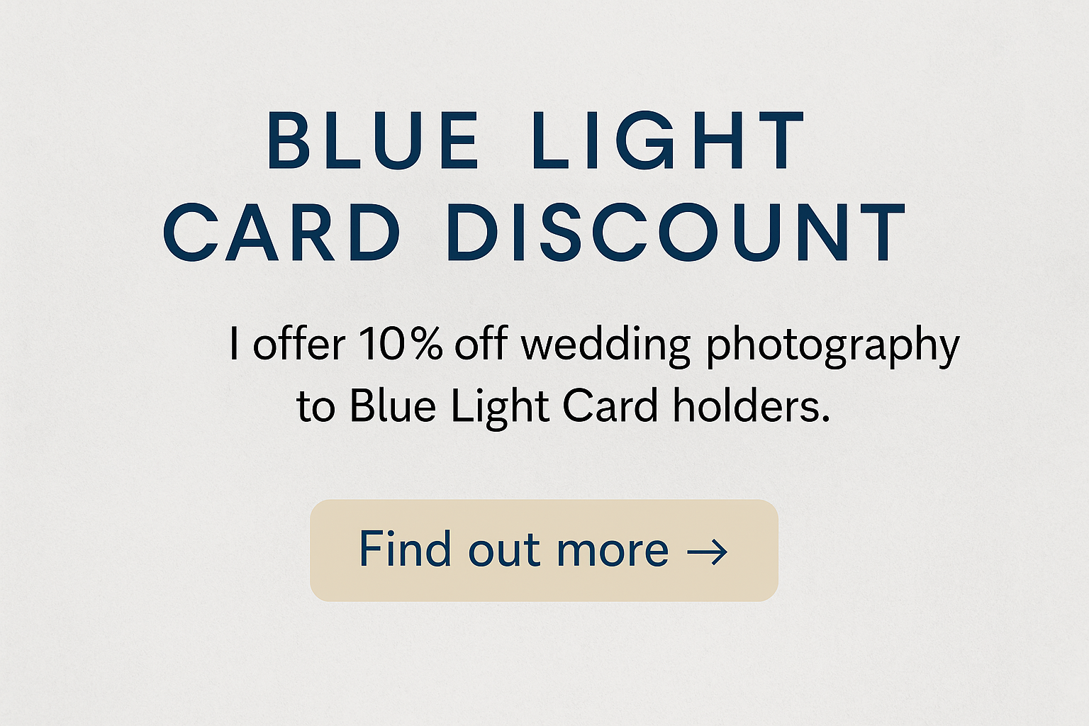 Blue Light Card Wedding Photography Discount in Kent – Save 10% on Your Big Day