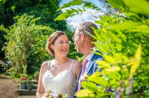 Bride Groom Smile Garden