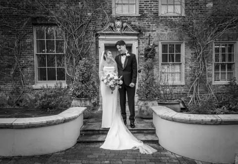 Relaxed Bride and Groom Couples photo at The Vines Rochester
