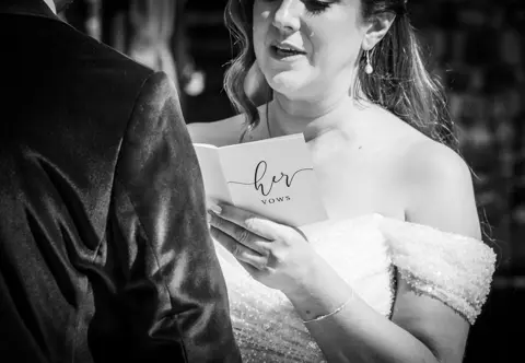 Tears and vows at The Buttery and Glasshouse wedding ceremony